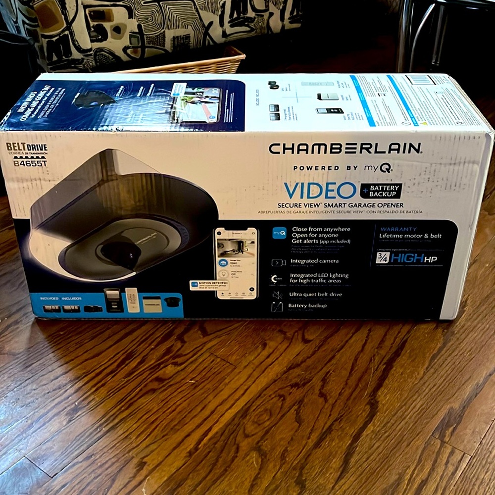 *BRAND NEW*
Chamberlain Video Garage Door Opener 
Powered By MY Q